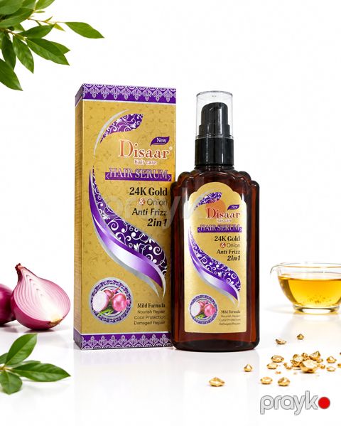Saçlar üçün zərdab Dissar 24K Gold & Onion, 100 ml — Bakı