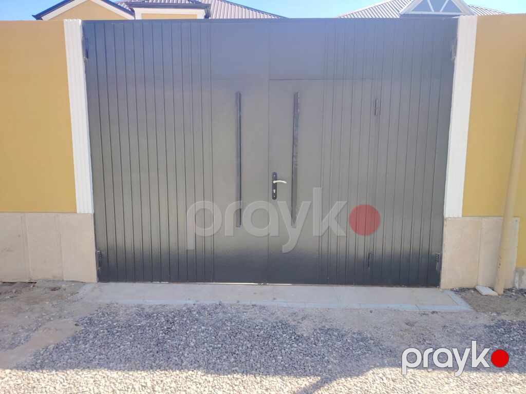 Metal darvaza – fərqli modellər - Material: polad/metal konstruksiya — Pəncərələr, qapılar, balkonlar, Bakı (2)