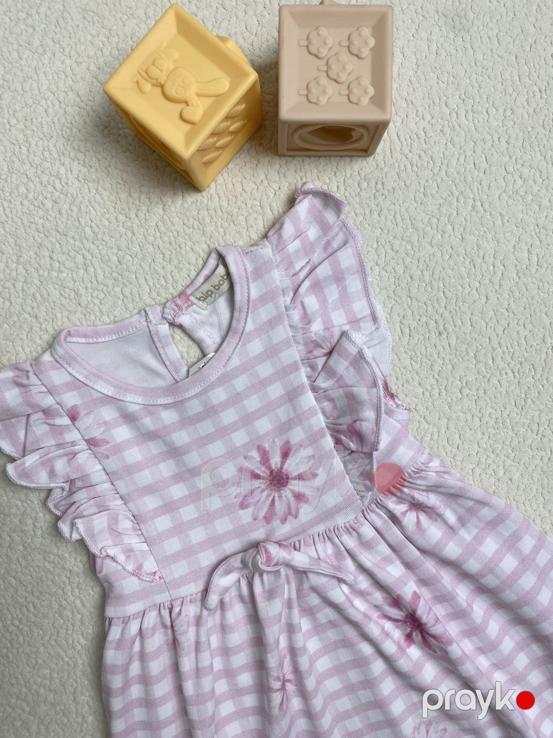 Qızlar üçün gündəlik don, açıq bənövşəyi, pambıq, ölçü 9-12 ay — Mallar, Bakı (2)