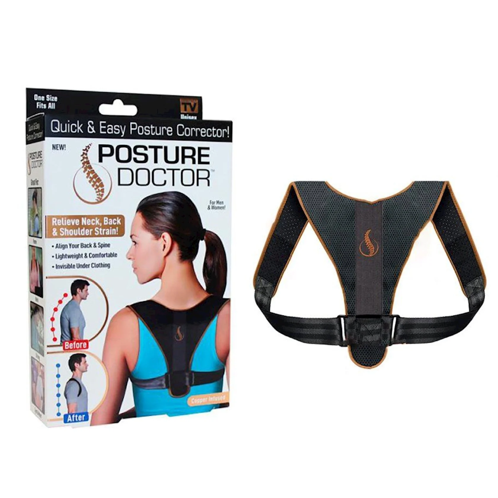 Duruş düzəldicisi Posture Doctor, qara — Etrend.az — Tibbi mallar