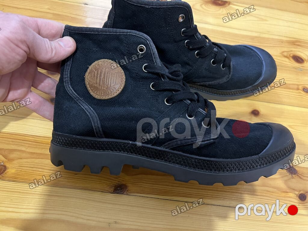 Palladium Pampa üslubunda uniseks kanvas botlar - Rəng: qara (daxili — Təlim, kurslar, Bakı (2)