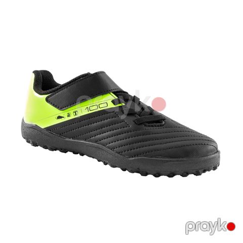 Uşaqlar üçün futbol butsları Decathlon Kipsta 100 Easy Turf TF, qara/sarı, ölçü 31 — Bakı