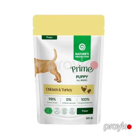 Nəm yem, Natures Pr Puppy Dog, küçüklər üçün, toyuq və hind quşu ilə, 85 q — Bakı