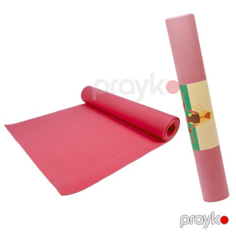 Yoqa üçün mat Eva WS0713, qırmızı, 173x61x0.4 sm — Bakı