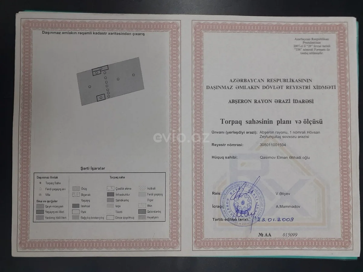 Torpaq sahəsi satılır Hövsan qəsəbəsində — Torpaq, Bakı (6)