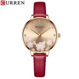 Qol saatı qadınlar üçün Curren C9068 Red/Gold — Mallar