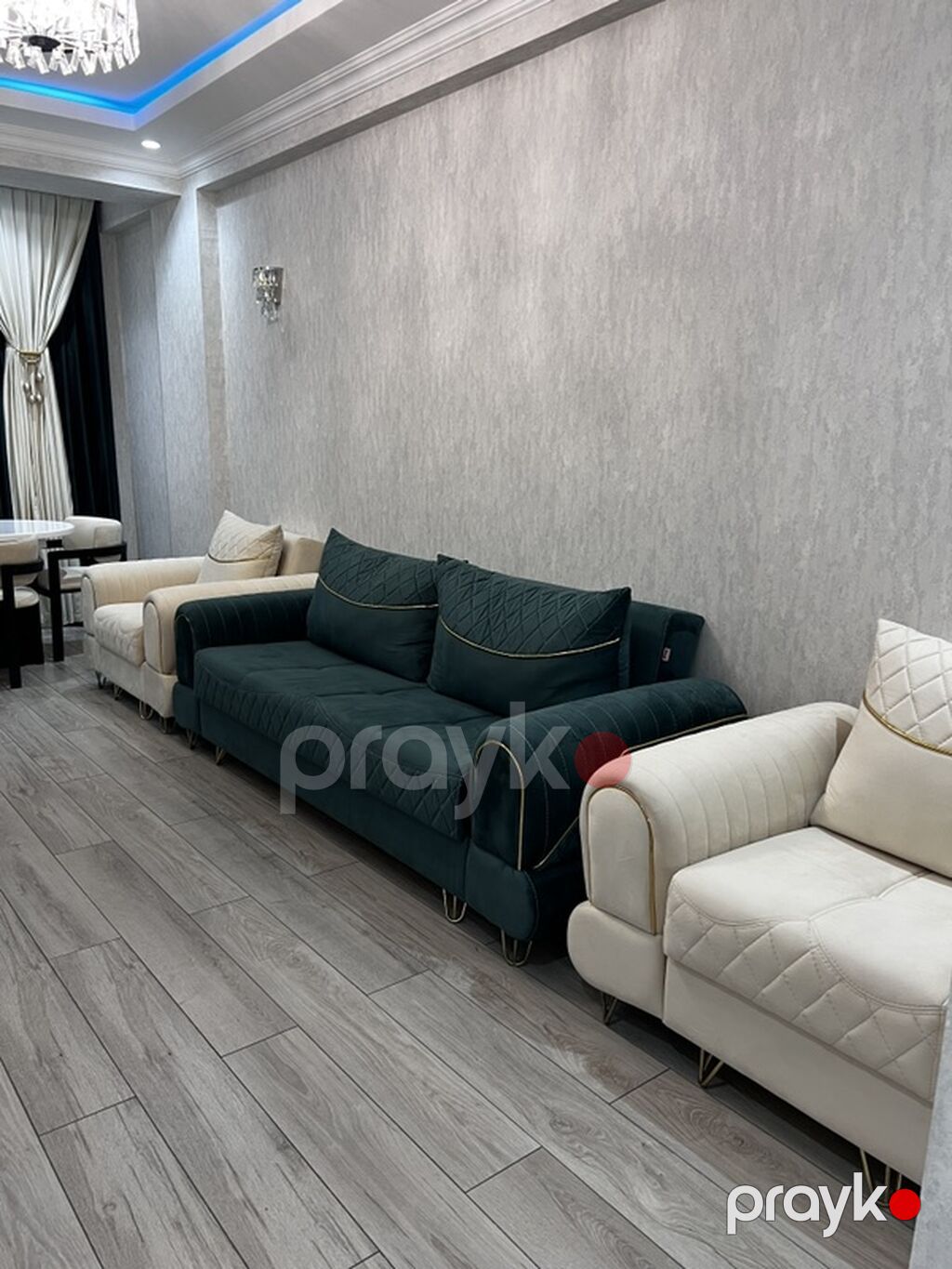 Mebel dəsti – 3 nəfərlik divan + 2 ədəd kreslo Her biri bazali ve — Yumşaq mobilya dəstləri, Xırdalan (2)