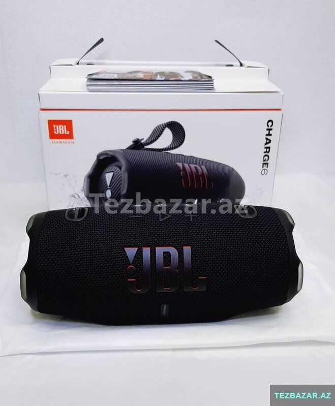 portativ akustika jbl charge 6 black satılır — Səs texnikası, Bakı (4)