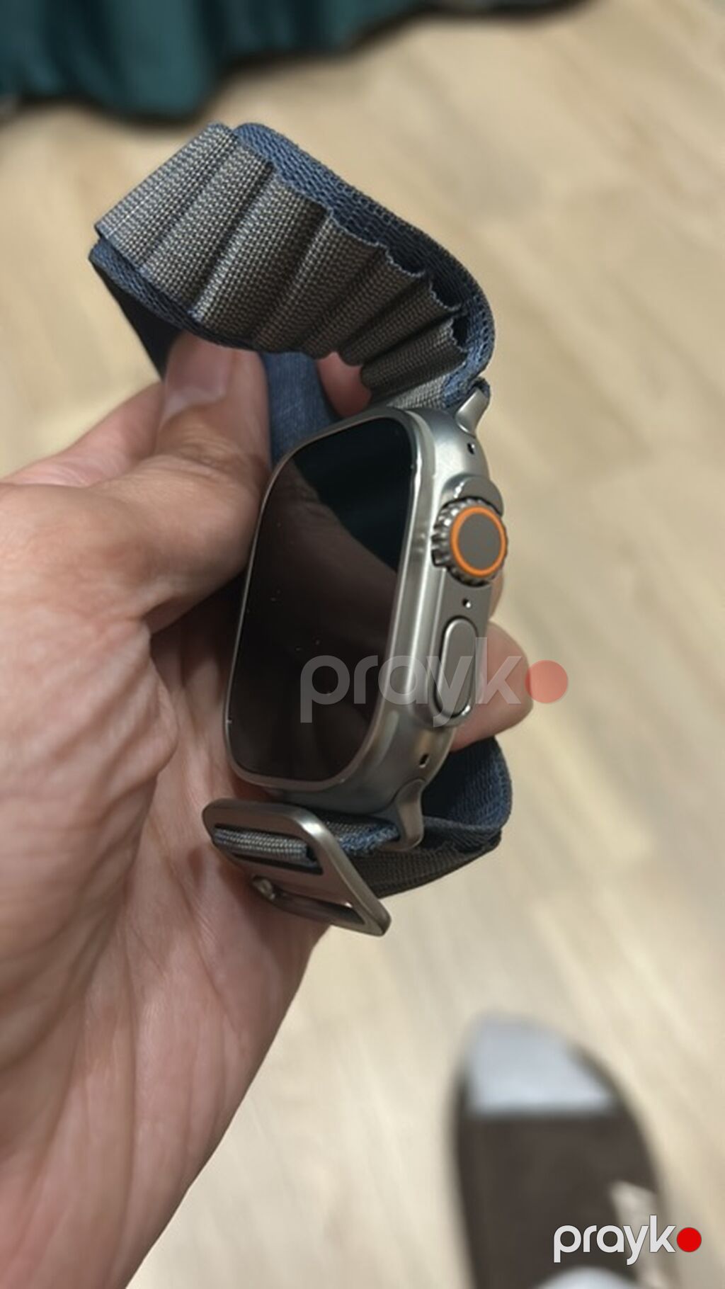 Apple Watch Ultra 49 mm. Iclouda dushub. Original kabelde var — Ağıllı saatlar, Bakı (2)