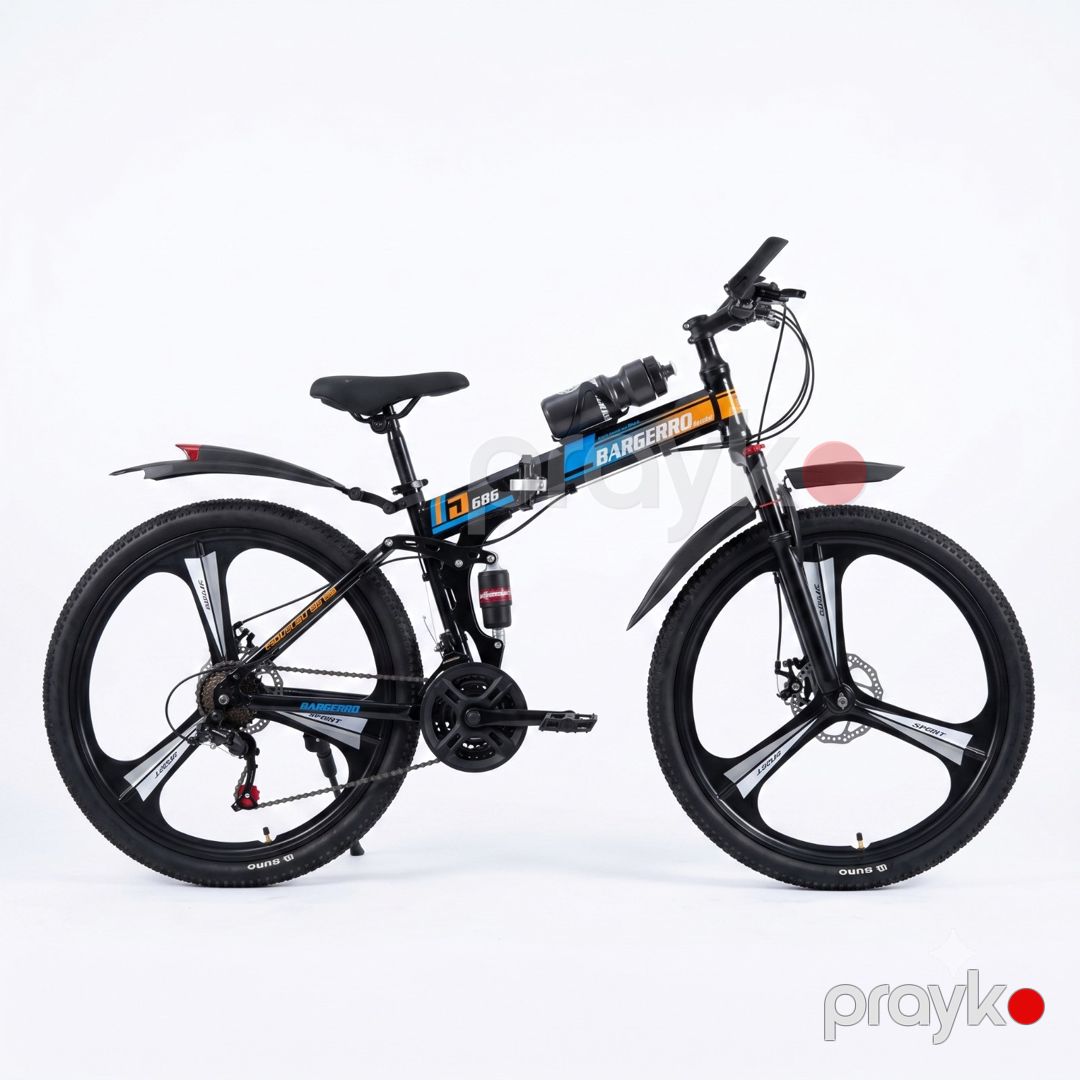 Dağ velosipedi Bargerro 26" Qara, Narıncı 2 əd — Velosipedlər, Bakı (3)