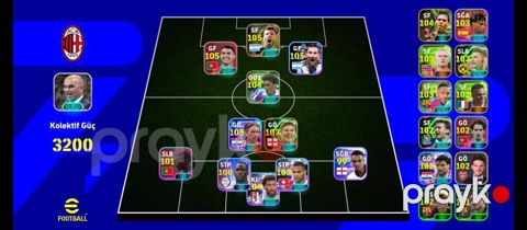 EFootball hesabı/squad satışı – AC Milan temalı komanda - Oyun — Horadiz