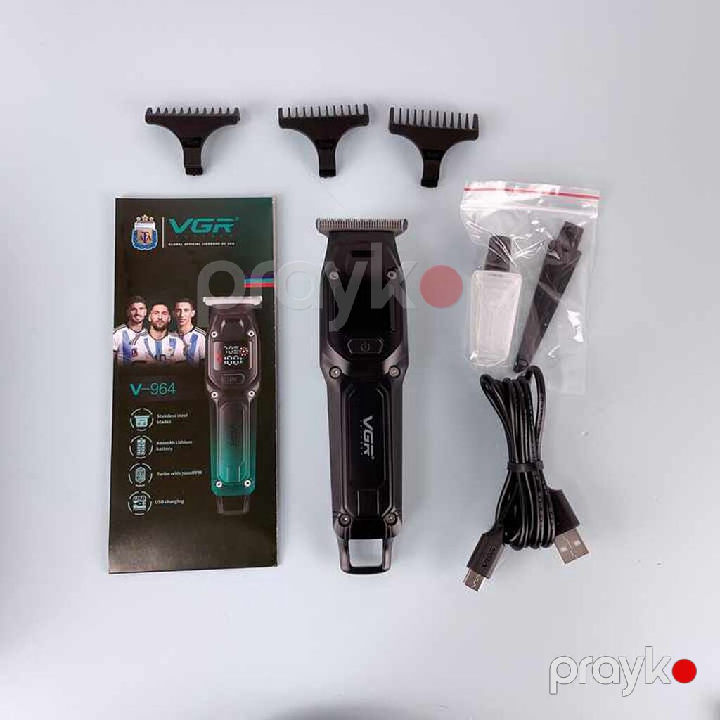 Trimmer VGR 964 - 600mAh / 100 Dəqiqə / 2 Sürət 6500RPM / Cord/Cordles — Saç kəsmə maşınları, Bakı (5)