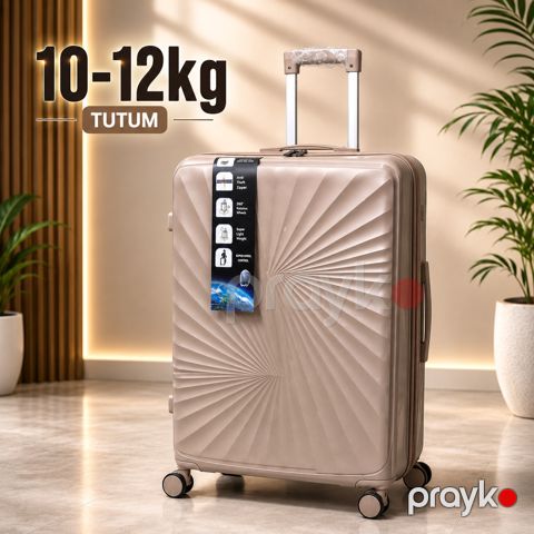 Çamadan 9462, ABS plastik, bej, 4 təkər, 10–12 kq — Bakı