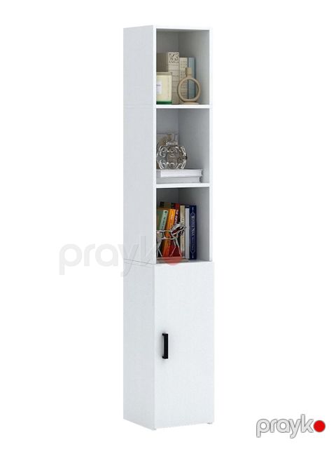 Stellaj 3563_StellajVBookWhite 178x30x30 sm, Ldsp, ağ — Bakı