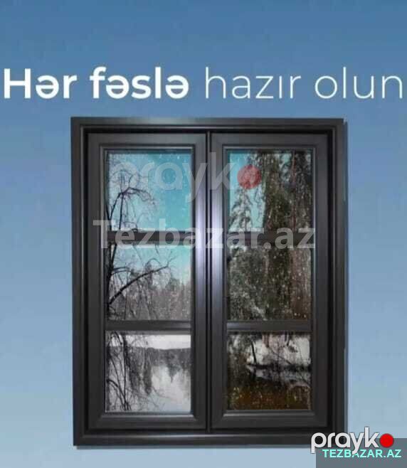 Plastik qapı və pəncərə — Pəncərələr, qapılar, balkonlar, Bakı (2)