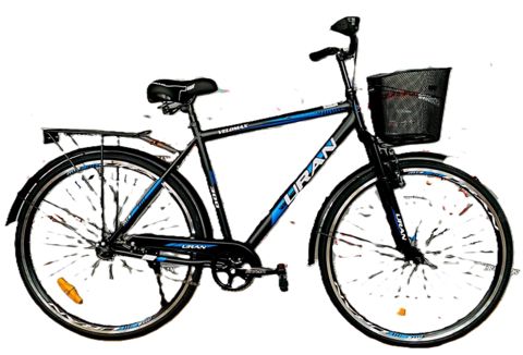 Velosiped 390 Uran 28 ölçü qoşa amartizator, göy — Bakı