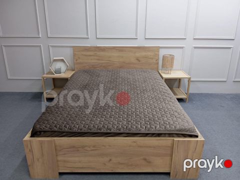 Qoruyucu döşək üzü Moon Star VM025-0404, qəhvəyi, velür, ölçü 100x200 sm — Bakı