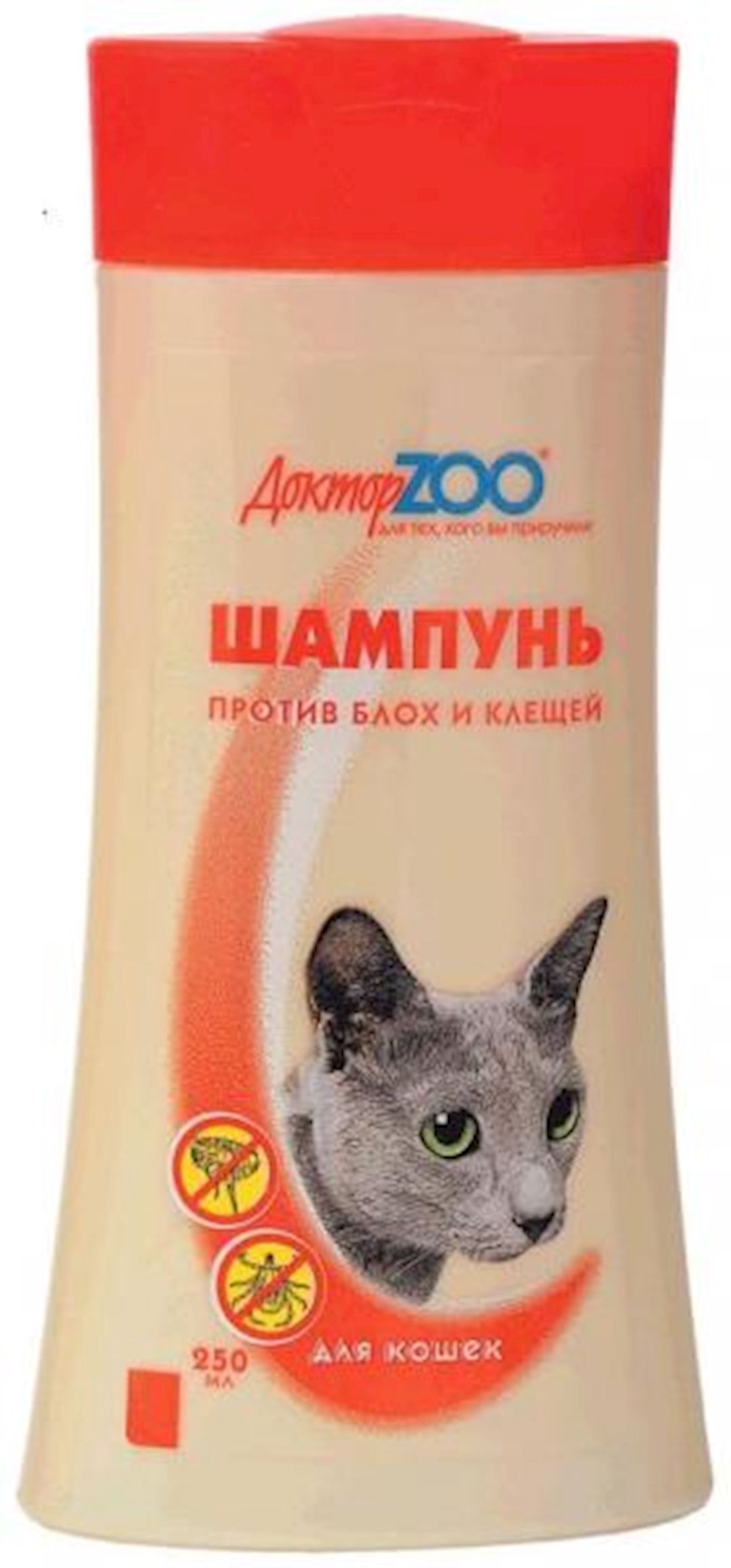 Şampun Доктор Zoo pişiklər üçün, birə və gənə əleyhinə, 250 ml — Mallar, Bakı
