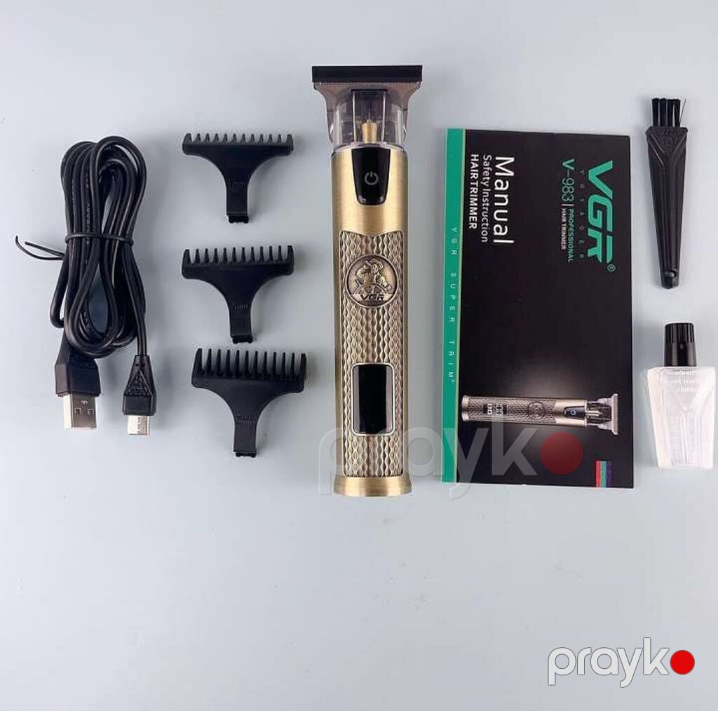 Trimmer VGR 983 - 1500mAh / 200 Dəqiqə / 2 Sürət 6500-7000RPM — Saç kəsmə maşınları, Bakı (7)