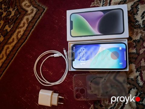 IPhone 14, 128 GB, Qara, Simsiz şarj — Biləsuvar