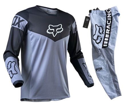 Motosikl geyim dəsti Fox Flexair Mach One, boz/qara, ölçü 32 — Bakı