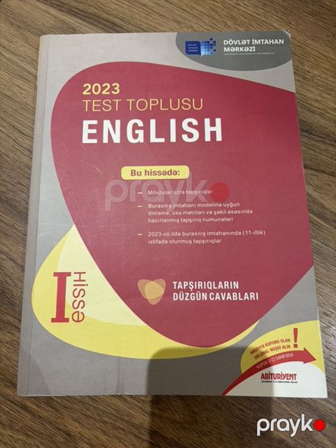 İngilis dili Testlər 11-ci sinif, DİM, 1-ci hissə, 2023 il — Bakı