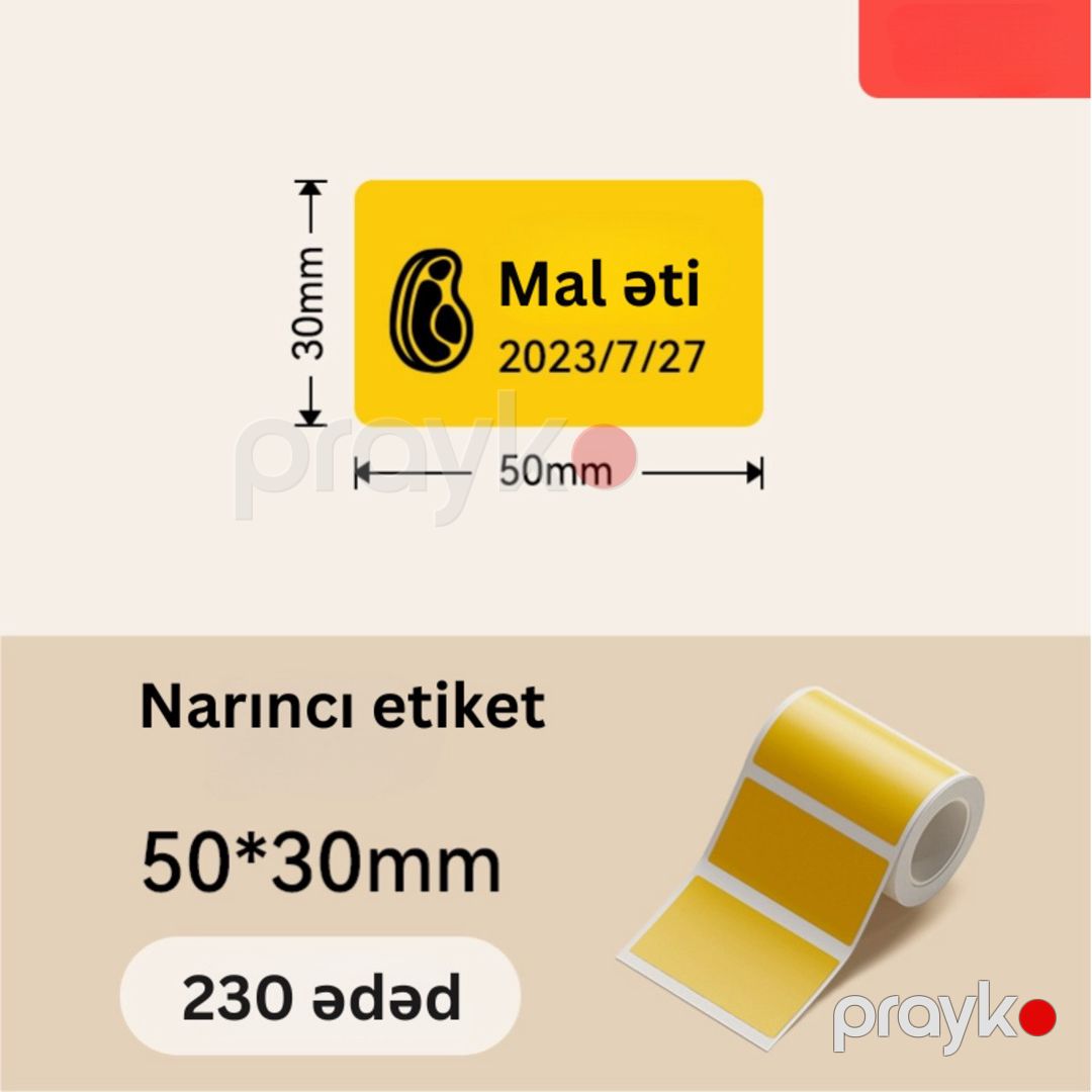 Niimbot printer rəngli etiket kağızları — Biznes və avadanlıq, Bakı (3)