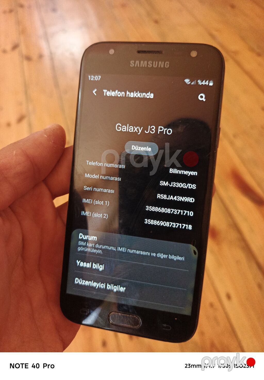 Samsung Galaxy J3 2017, 16 GB, rəng - Qara, Sensor — Samsung, Bakı (3)