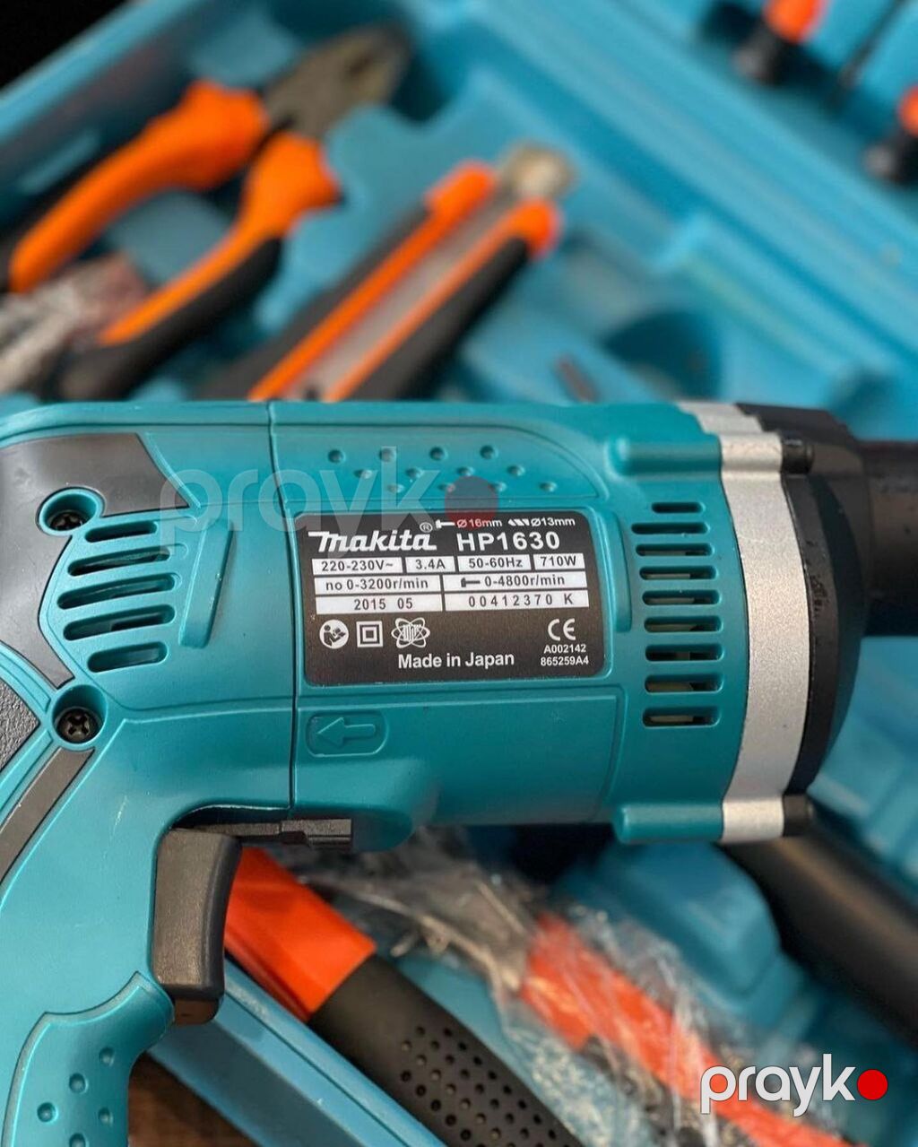Makita HP1630 zərbəli matkap və çoxfunksiyalı alət dəsti — Drels, vintovkular və qaitkçekicilər, Digah (3)