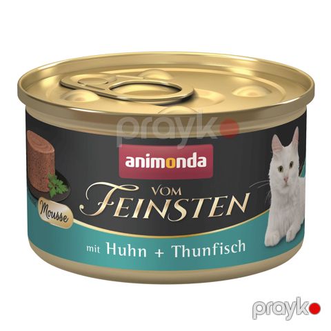 Konserv Animonda Vom Feinsten Adult Cat Mousse yetkin pişiklər üçün, ton balığı və toyuq ilə, 85 q — Bakı