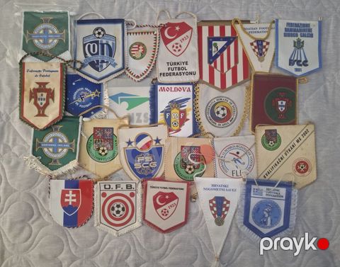 Futbol mövzusunda bayraq/pennant kolleksiyası - Müxtəlif ölkələrin — Bakı
