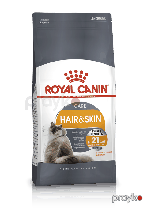 Quru yem Royal Canin Hair&Skin Care, yetkin pişiklər üçün, dəri və xəzə qulluq, 10 kq — Bakı