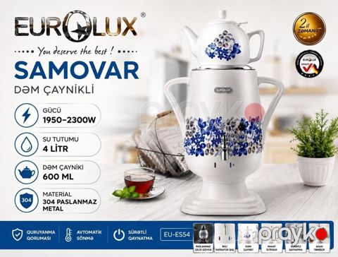 Elektrik samovar Eurolux İnformasiya Eurolux EU-ES54 Elektrik — Bakı