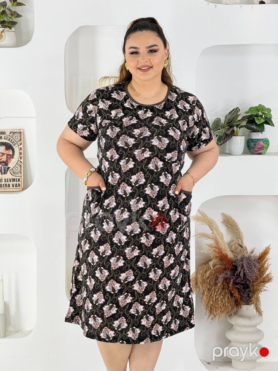 Gündəlik don No brand 6XL Qara Krem Pambıq — Gündəlik paltarlar, Bakı (3)