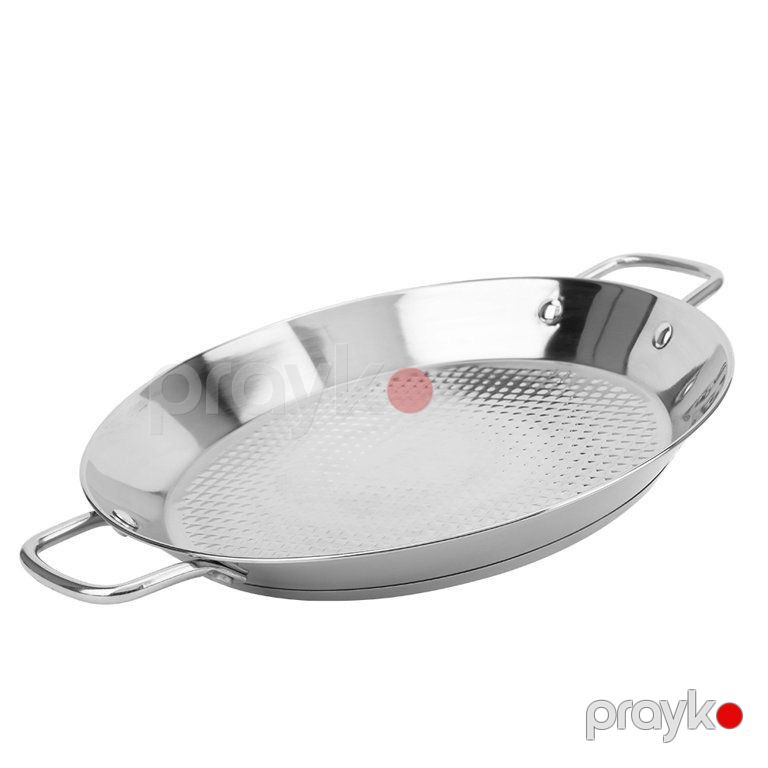 Tava, paslanmayan polad, gümüşü, 24 sm — Mallar, Bakı (2)
