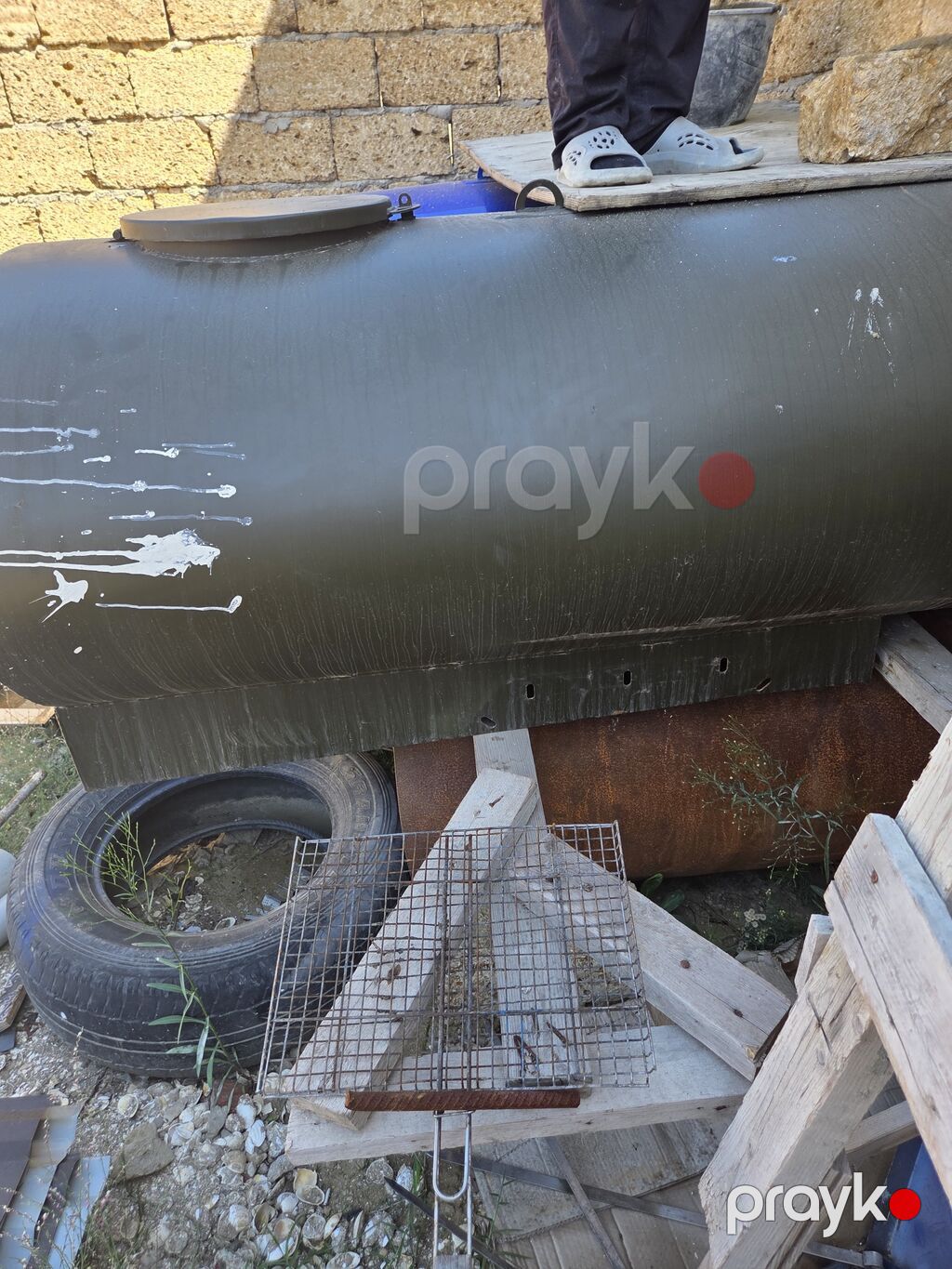 Bak, Metal, 1000 l l, Yeni, Ödənişli çatdırılma — Su çənləri, kanisterləri, bochkalar, Bakı (2)