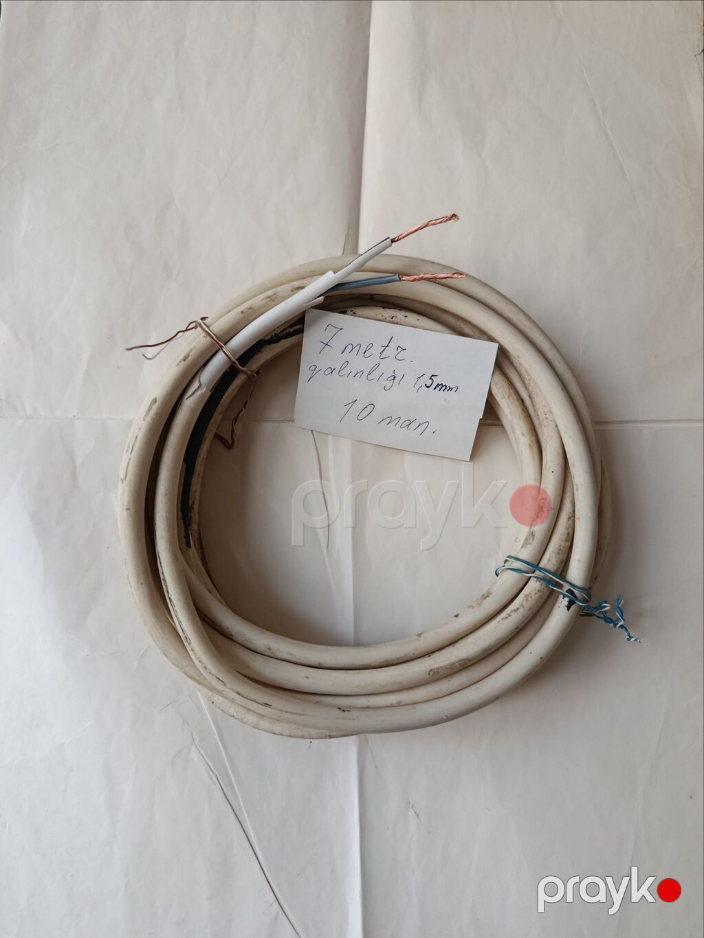 İşlənmiş, Kabel, Mis, 2x1.5, Ünvandan götürmə, Pulsuz çatdırılma — Kabel və naqillər, Bakı (2)