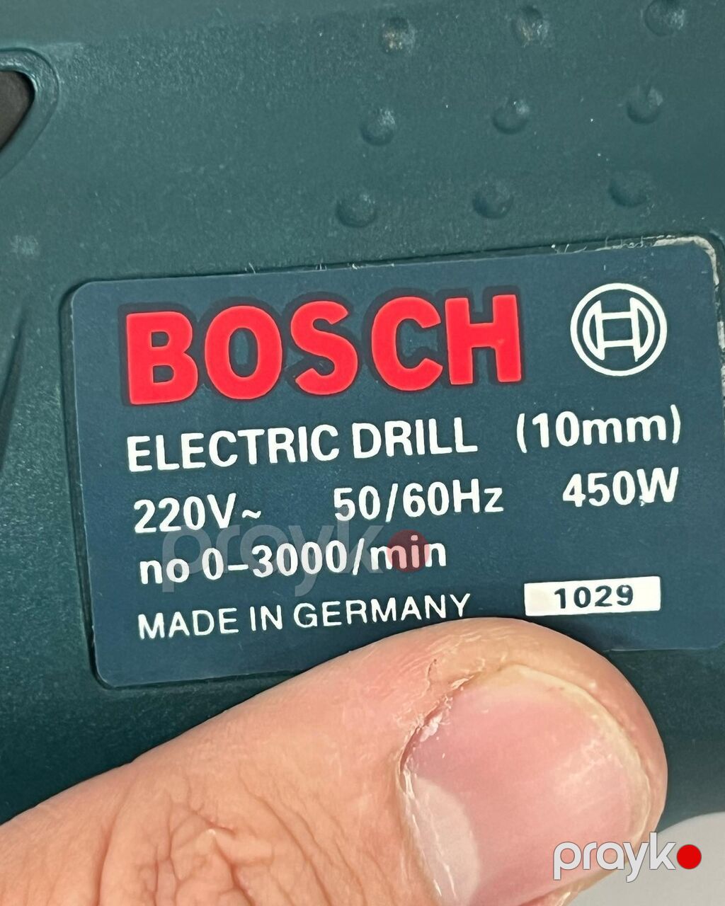Bosch elektrikli qazma. Texniki göstəricilər: - Güc: 450W — Drels, vintovkular və qaitkçekicilər, Digah (3)