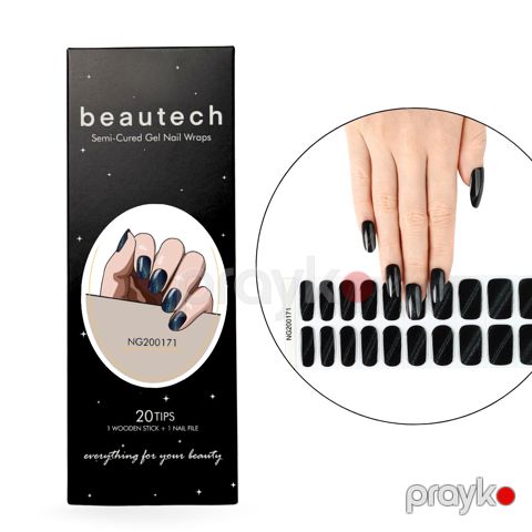 Dırnaq stikerləri NG200171 Beautech Gel Nail Wraps, 20 tips — Bakı