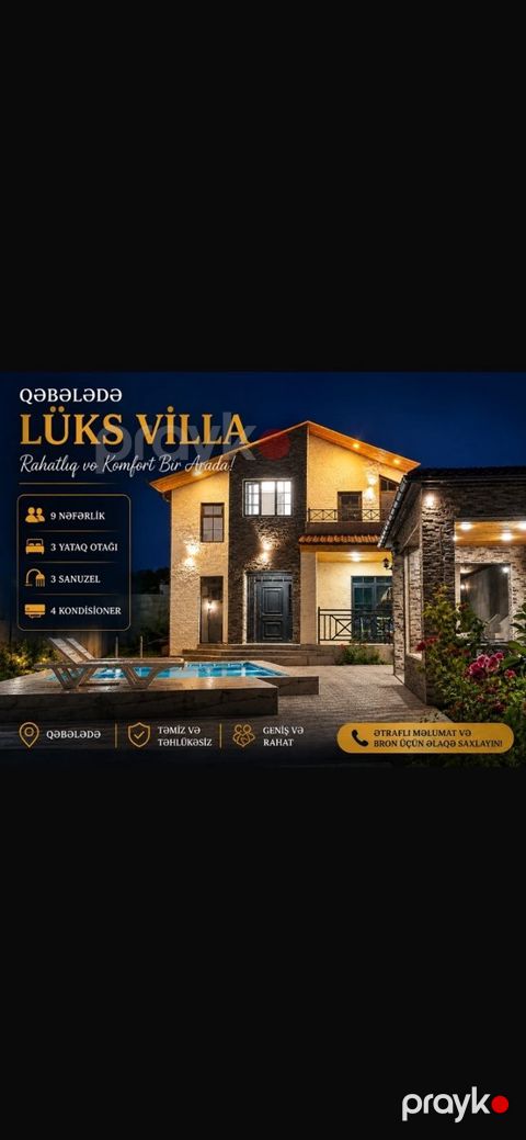 Villa kirayə verilir, Qəbələ ş — Qəbələ