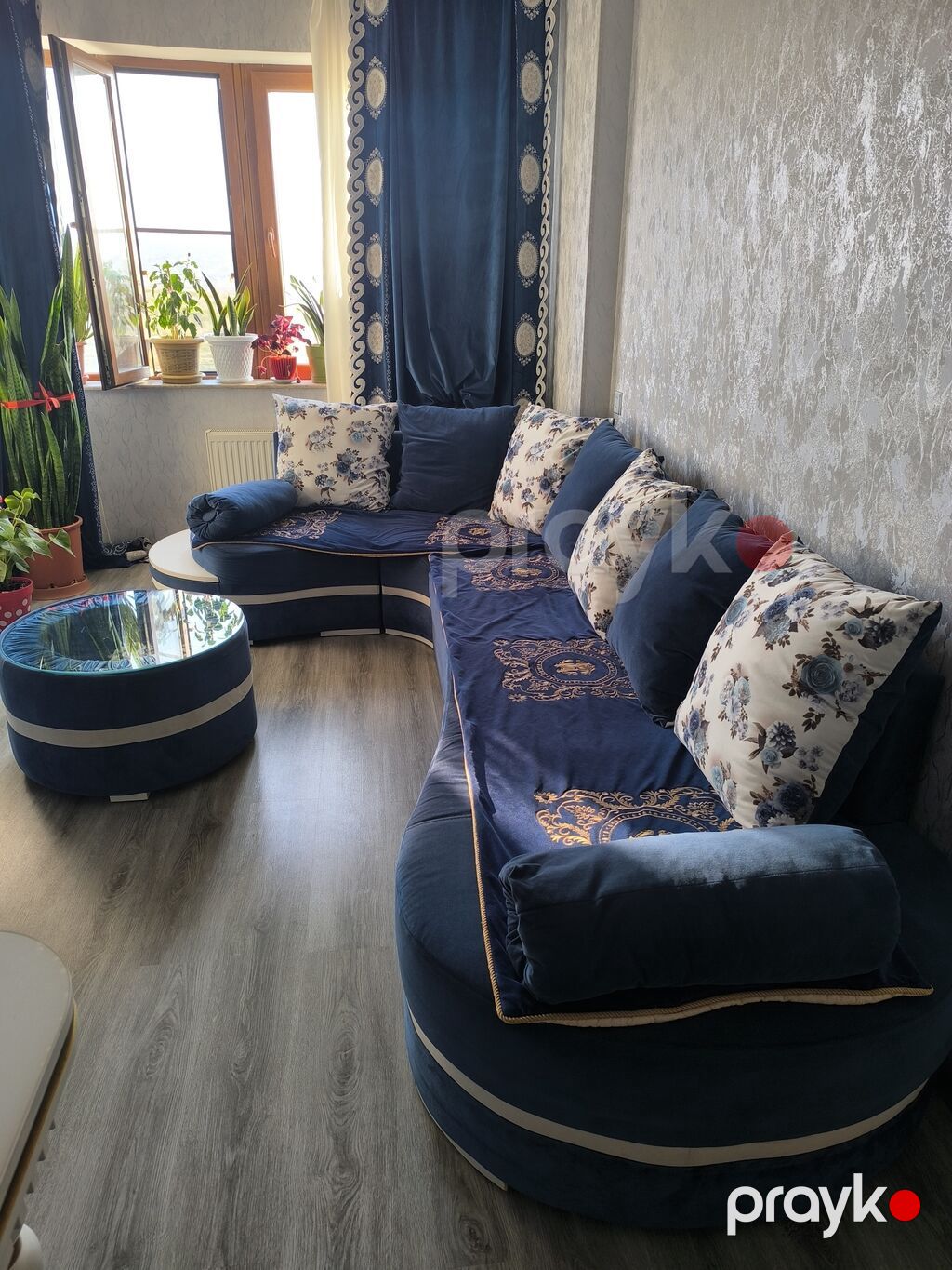 Künc divan dəsti – zərif klassik-modern dizayn Ölçüsü 3 metr uzun yeri — Yumşaq mobilya dəstləri, Masazır (2)