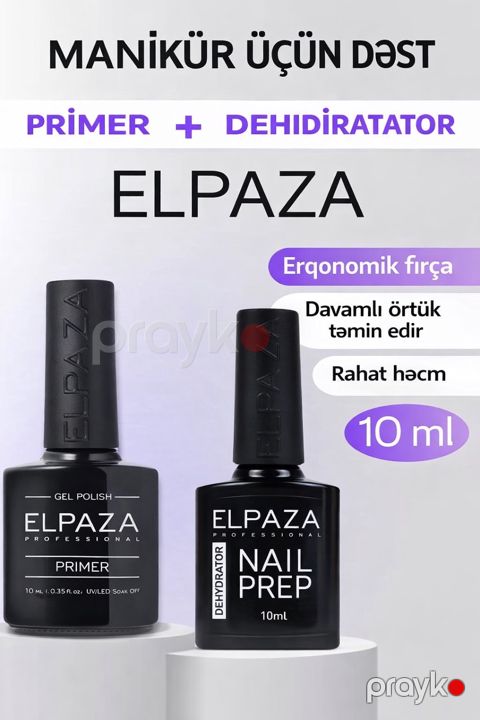 Manikür üçün vasitələr dəsti Elpaza (praymer 10 ml+ dehidrator 10 ml) — Bakı