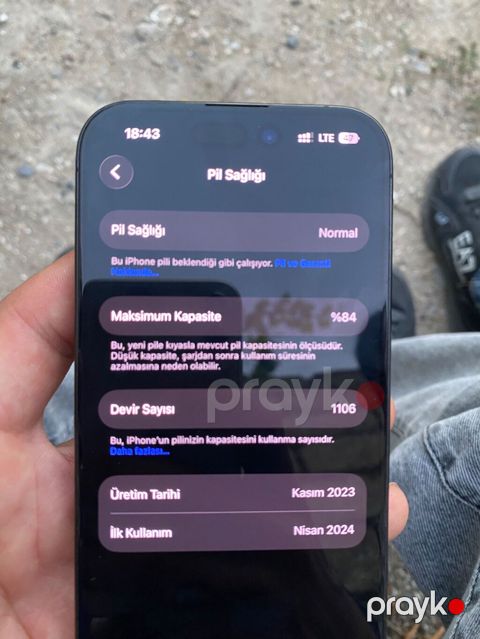 IPhone 15 Pro, 128 GB, Black Titanium, Face ID — Bakı
