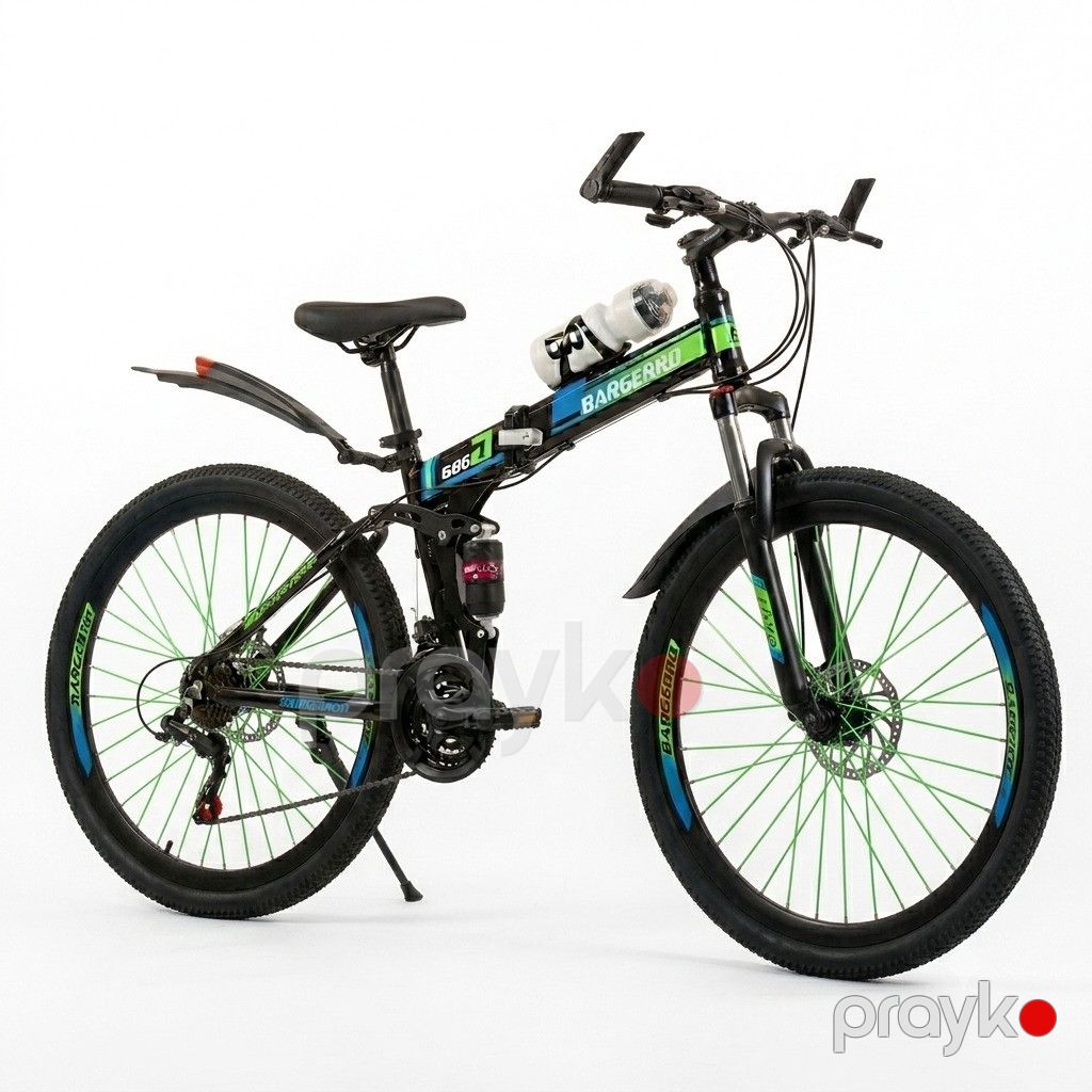 Dağ velosipedi Bargerro TECH_15024G 24" Qara,Yaşıl 2 ədəd — Velosipedlər, Bakı (2)