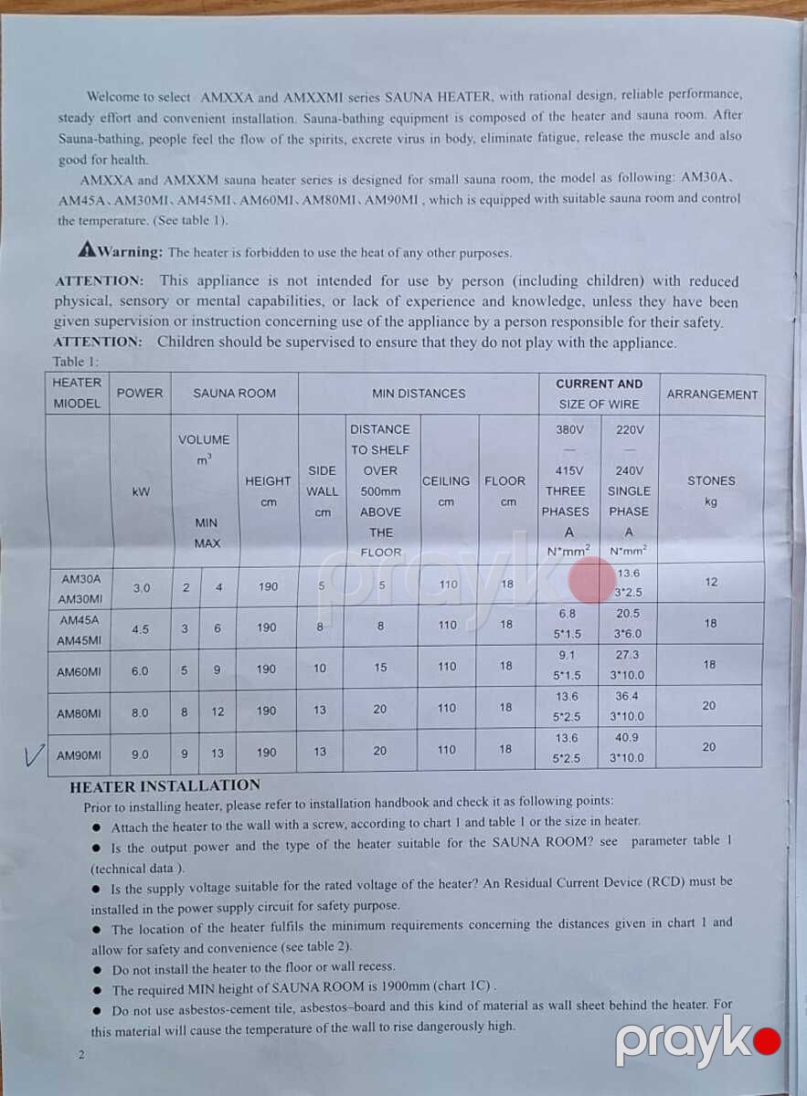 Sauna üçün elektrik sobası — Təmir və inşaat, Bakı (5)