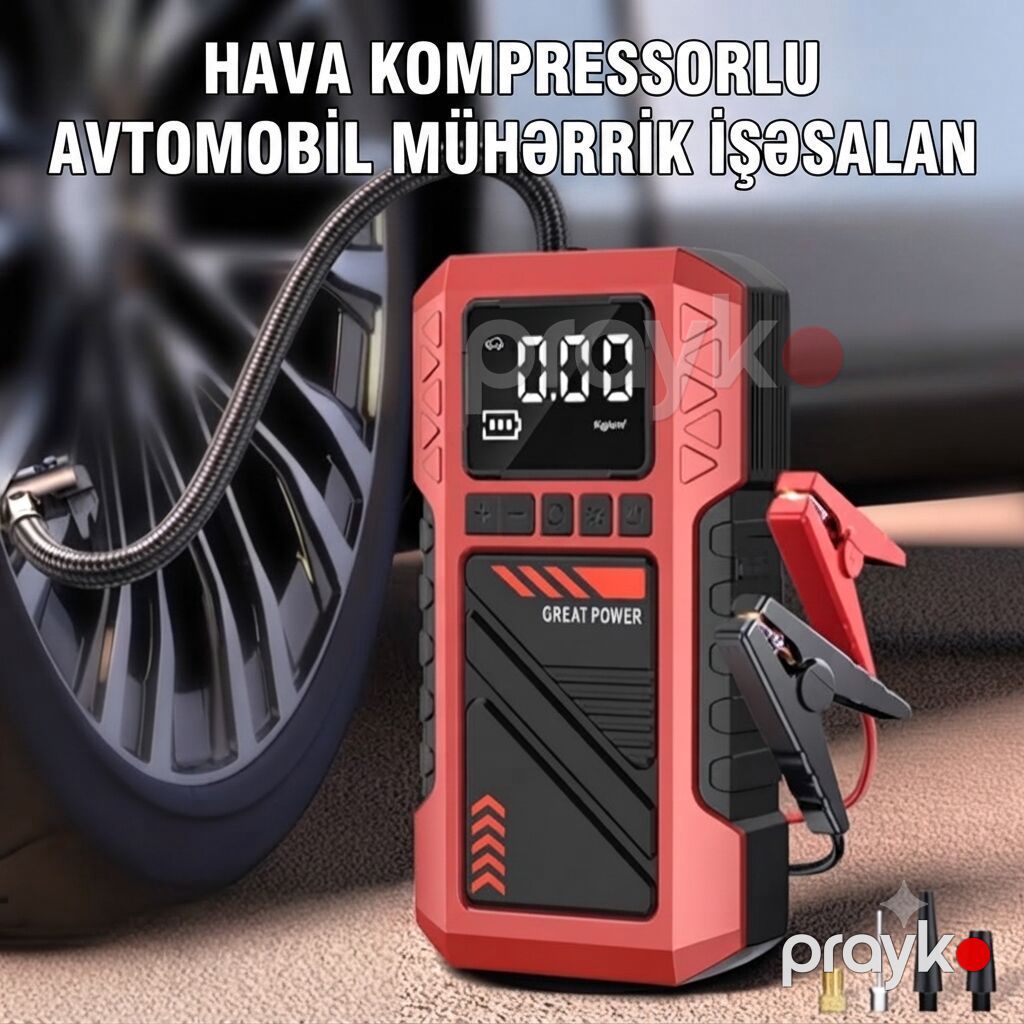 Ünvan Qara qarayev Hava kompressorlu avtomobil mühərrik işəsalan — Avtomobil aləti, Digah (2)
