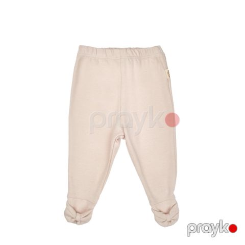 Qızlar üçün şalvar dəsti Babycosy, 2-li, ekru-qəhvəyi, 0-3 ay, %100 orqanik pambıq - 8683529324011 — Bakı