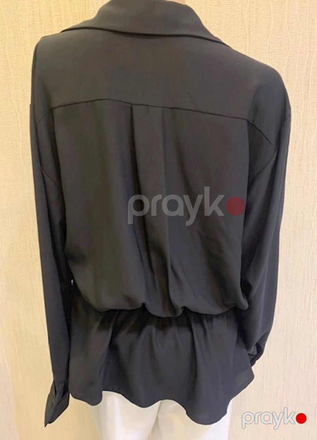 Qadınlar üçün uzunqol köynək Dessen 013280, qara, polyester, ölçü 36 — Mallar, Bakı (3)