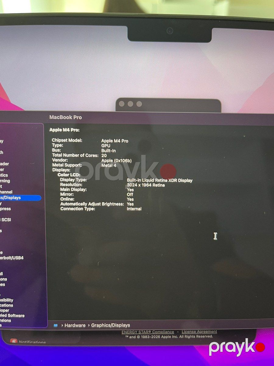 Apple Macbook Pro M4 Pro 14inch (14CPU, 20GPU) — Noutbuklar, Bakı (6)