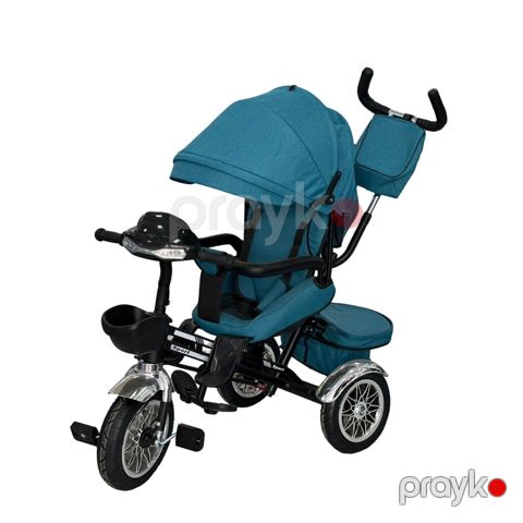 Uşaq üçtəkərli velosiped BM-AZR122 mavi/qara — Bakı